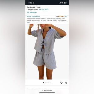 Casual Lounge Set Size Small — Never Worn